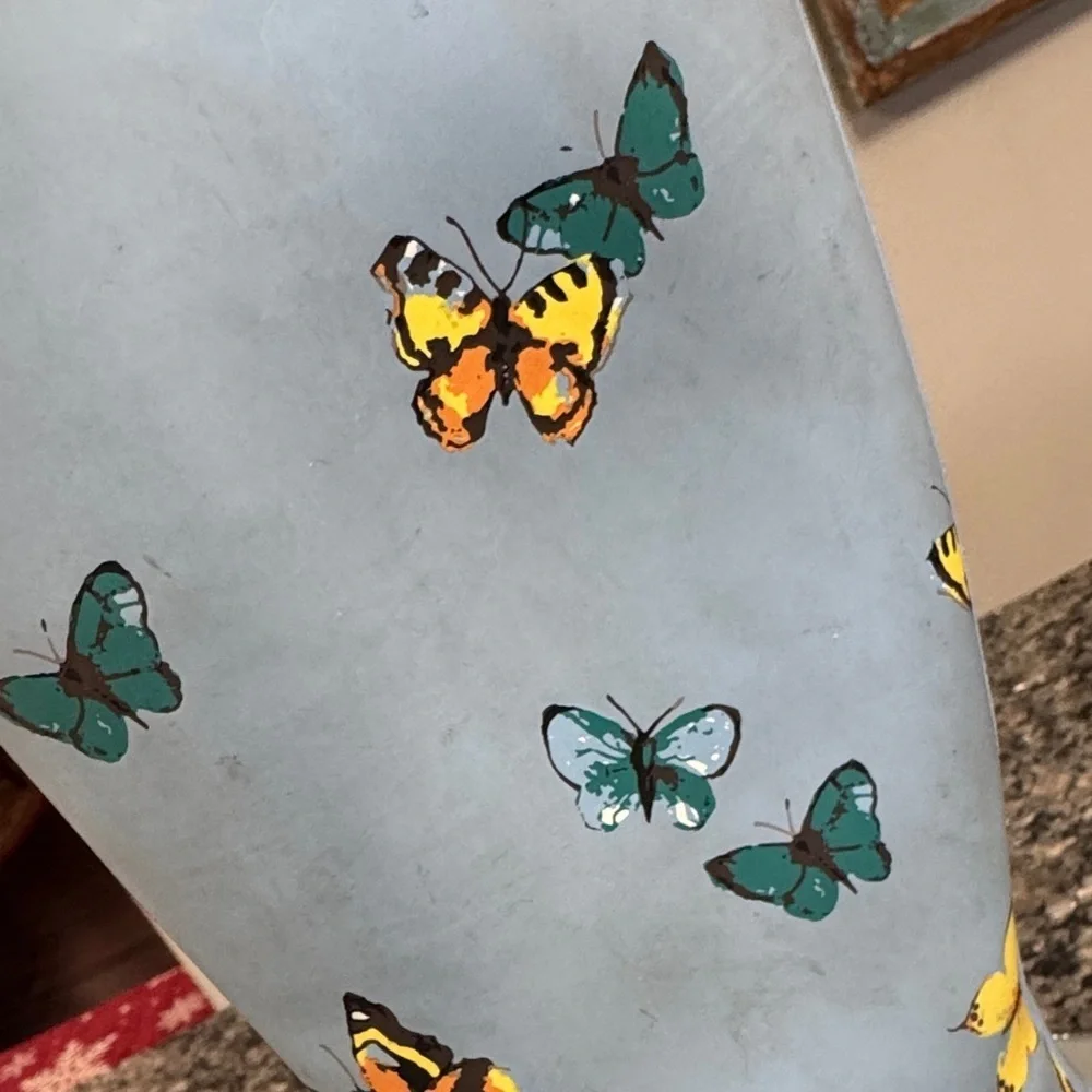 Chooka Light Blue Boots with Butterfly Design